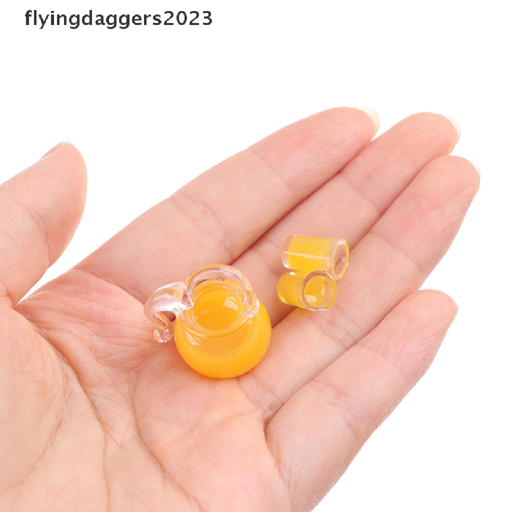 flyingdaggers-ชุดเหยือกแก้วนม-ขนาดเล็ก-อุปกรณ์เสริม-สําหรับบ้านตุ๊กตา-3-ชิ้น-ต่อชุด
