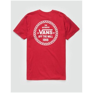 Vans เสื้อยืดแขนสั้น ลายโลโก้หมากรุก 66 ใส่สบาย ระบายอากาศ เหมาะกับฤดูใบไม้ผลิ และฤดูร้อน สําหรับผู้ชาย