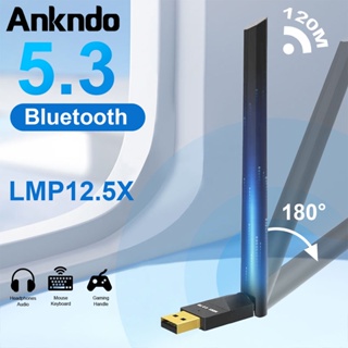 Ankndo อะแดปเตอร์รับส่งสัญญาณเสียง USB บลูทูธ 5 3 100 ม. สําหรับเครื่องพิมพ์ ลําโพงไร้สาย PC เมาส์ คีย์บอร์ด