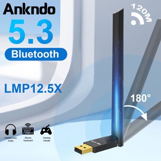 Ankndo อะแดปเตอร์รับส่งสัญญาณเสียง USB บลูทูธ 5 3 100 ม. สําหรับเครื่องพิมพ์ ลําโพงไร้สาย PC เมาส์ คีย์บอร์ด