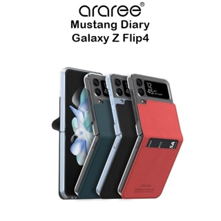 Araree Mustang Diary เคสกันกระแทกเกรดพรีเมี่ยมจากเกาหลี เคสสำหรับ Galaxy Z Flip4 (ของแท้100%)