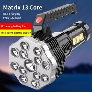 LEB COB ไฟฉาย ไฟฉายแรงสูง แท้ ไฟฉายแบบชาร์จ ไฟฉายแรงสูง ไฟฉาย led ชาร์จได้ ไฟฉายสว่างมากๆ ไฟฉายพกพาจิ๋ว