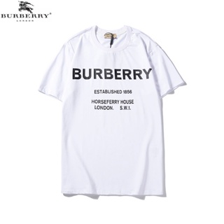 [Official]Burberry (label) newtt-shirt letter short sleeve couples tops