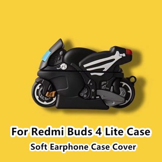 【ส่วนลด】เคสหูฟัง แบบนิ่ม ลายการ์ตูน สีม่วง สําหรับ Redmi Buds 4 Lite Redmi Buds 4 Lite