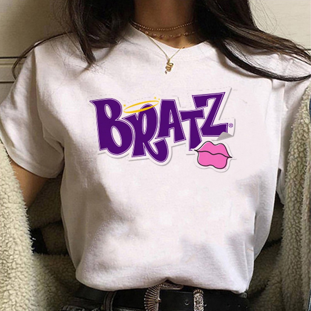 เสื้อยืด-พิมพ์ลายอนิเมะ-bratz-y2k-สําหรับผู้หญิง