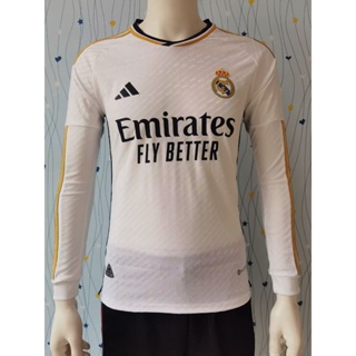 เสื้อกีฬาแขนยาว ลายทีมฟุตบอล Real Madrid 2324 คุณภาพสูง