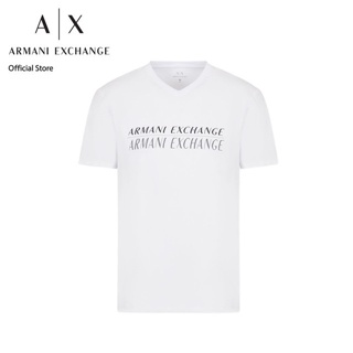 AX Armani Exchange เสื้อยืดผู้ชาย รุ่น AX3RZTAHZJAAZ1100 - สีขาว