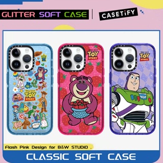 เคสโทรศัพท์มือถือแบบนิ่ม ใส กันกระแทก ลายการ์ตูน Toy Story แต่งกลิตเตอร์ สําหรับ iPhone 14 13 12 11 Pro Max