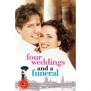 DVD Four Weddings and a Funeral (1994) ไปงานแต่งงาน 4 ครั้ง หัวใจนั่งเฉยไม่ได้แล้ว (เสียง ไทย/อังกฤษ ซับ ไทย/อังกฤษ) DVD