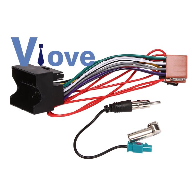 สายไฟสัญญาณเสียงสเตอริโอ-iso-สําหรับ-peugeot-207-307-407-citroen-c2-c5
