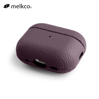 Melkco เคสหูฟังหนังวัวธรรมชาติ แบบชาร์จไร้สาย สําหรับ AirPods Pro 2 AirPods 3 2 1 Pro