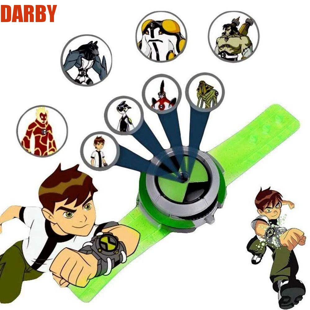 darby-โมเดลนาฬิกาข้อมือโปรเจคเตอร์-ลายการ์ตูน-ben10-ของขวัญสําหรับเด็ก