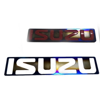 *แนะนำ* แผ่นสแตนเลสไทเท logo isuzu all new 2012 2013 2014 2015 2016 2017 2018 2019 ราคาดีที่สุด จบในที่เดียว