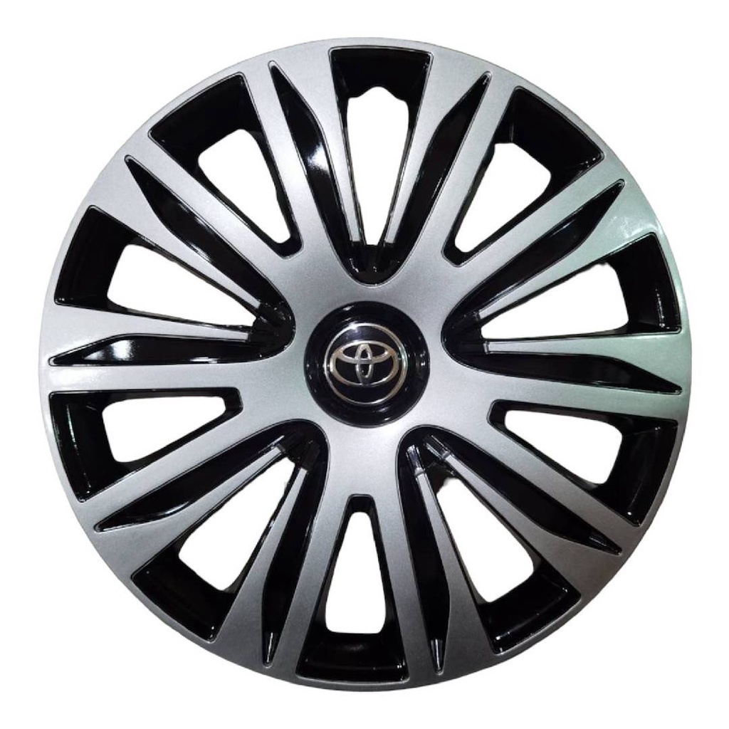 แนะนำ-wheel-cover-ฝาครอบกระทะล้อ-ขอบ-r-14-นิ้ว-มีดุม-toyota-ดำเงิน-wc83-1-ชุด-มี-4-ฝา