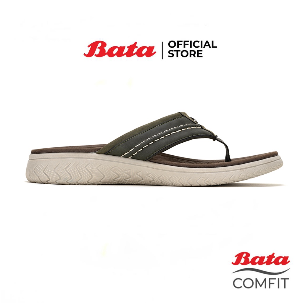 bata-บาจา-comfit-รองเท้าลำลอง-รองเท้าแตะเพื่อสุขภาพ-แบบหูหนีบ-สวมใส่ง่าย-สำหรับผู้ชาย-รุ่น-cole-สีเขียว-8018006-สีฟ้า-8019006