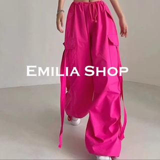 EMILIA SHOP กางเกงขายาว กางเกงเอวสูง ผู้หญิงสไตล์เกาหลี เสื้อผ้าแฟชั่นผู้หญิง y2k 2023 ใหม่ A20M06L 0524