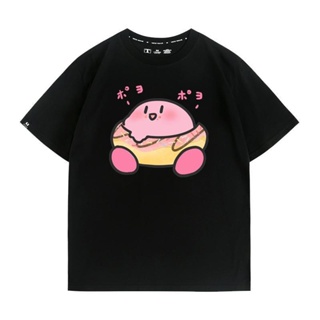 【สปอตสินค้า】 เกม Kirbys Dream Land เสื้อยืดกระต่ายแขนสั้นเสื้อยืดผ้าฝ้ายอะนิเมะชายและหญิง