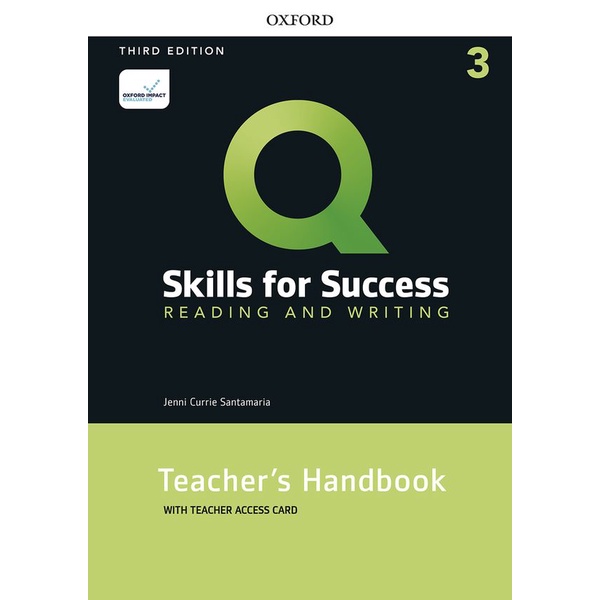 bundanjai-หนังสือ-q-skills-for-success-3rd-ed-3-reading-and-writing-teachers-handbook-with-teachers-access-card