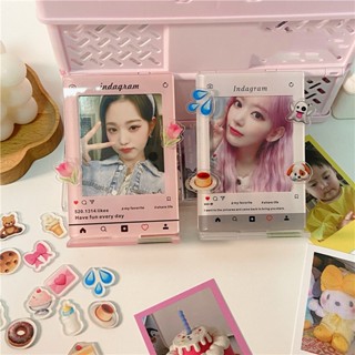 Ins กรอบรูปไอดอลน่ารัก 3 นิ้ว พร้อมอุปกรณ์เครื่องเขียน 10 ชิ้น