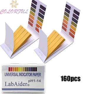 【COLORFUL】Test Strips PH Indicator Urine 1-14pH Test 160strips Full Range Accessories