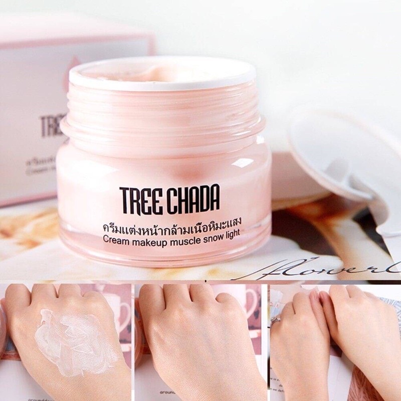 ครีมตรีชฎา-เมคอัพเบสเนื้อครีมบางเบา-treechada-cream-makeup-snow-light-50g