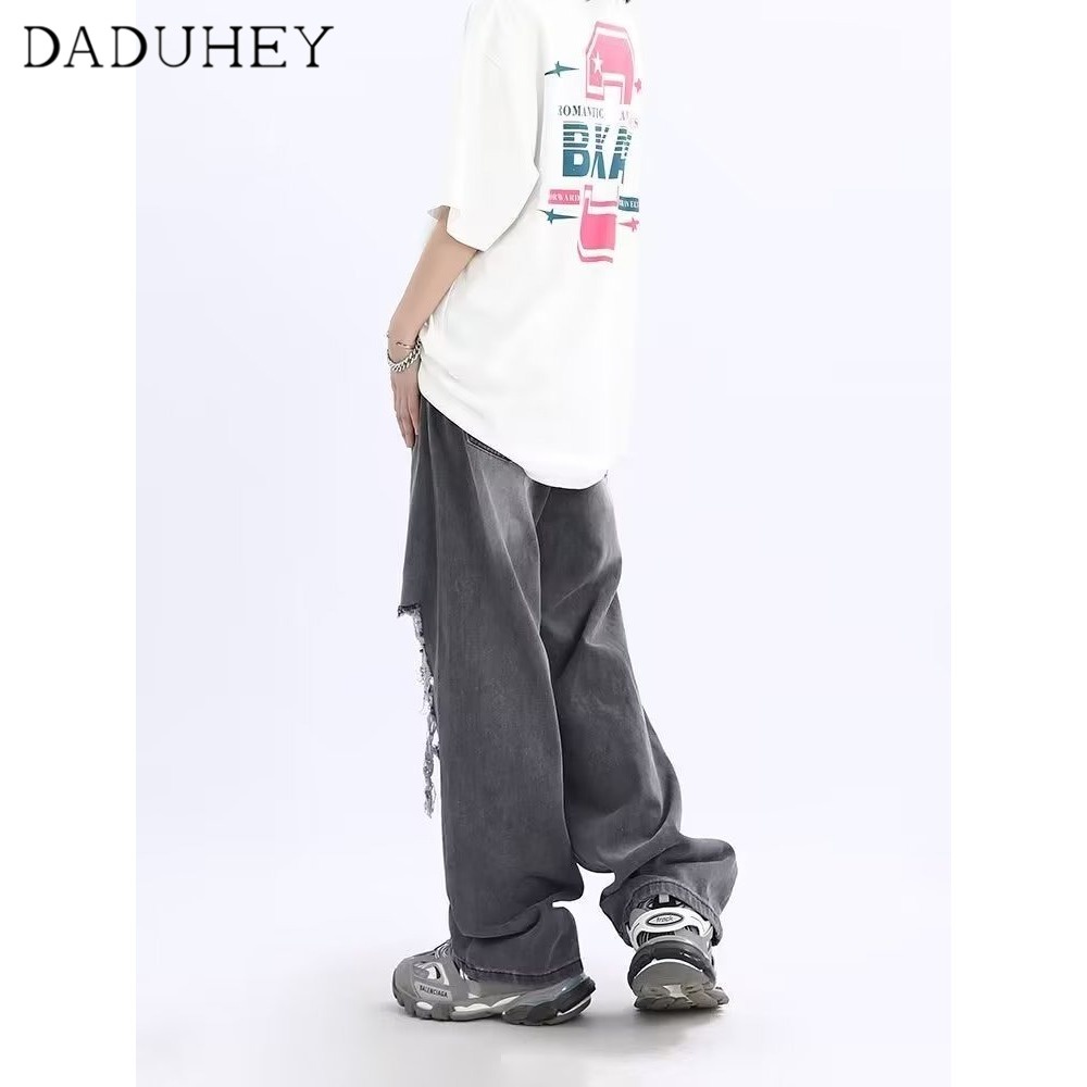 daduhey-new-high-waist-fashion-jeans-womens-casual-loose-all-match-retro-design-ripped-straight-wide-leg-mop-pants