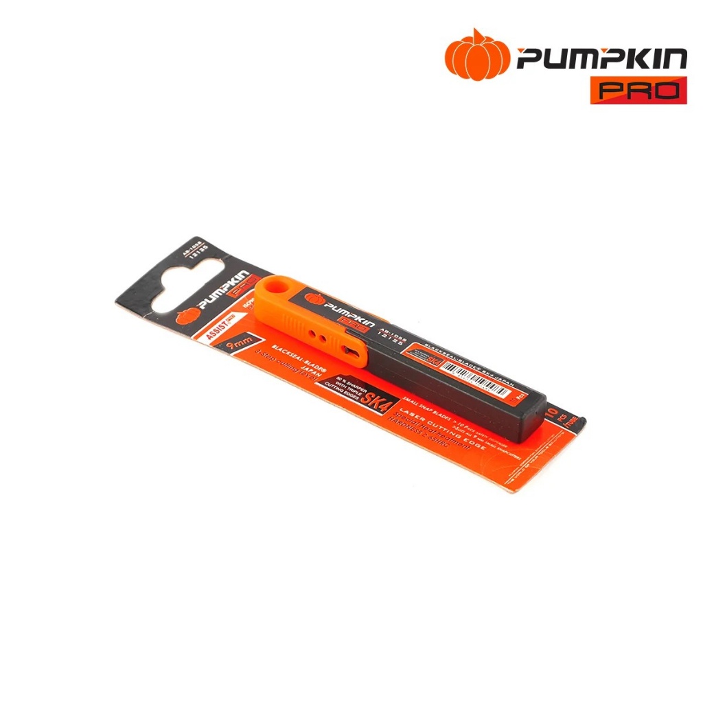 pumpkin-ใบมีดคัดเตอร์-เล็ก-ใบสีดำเลเซอร์-sk4-ab-105s-ขนาด-9-มม-10ใบ-หลอด-ดีเยี่ยม