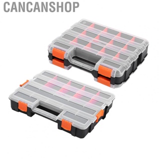 Cancanshop Components Storage Box  Parts Impact Resistant Grid Design Removable Compartment for Electrician