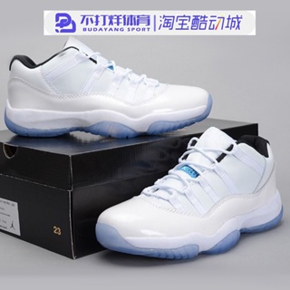 รองเท้าบาสเก็ตบอล Air Jordan 11 aj11 low white and blue legend2187117 8bap