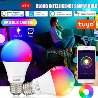 Ready E27 Tuya Rgb Led 9w/15w Light Smart Bulb Share Control With Family Work With Alexa Google Scene And Music Serein