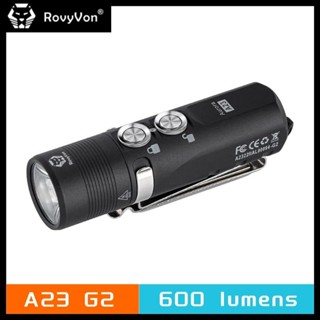 Rovyvon Aurora A23 ไฟฉาย 600 Lumens ชาร์จไฟได้ สําหรับกลางแจ้ง