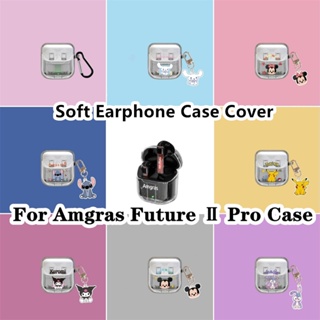 【คุณภาพสูง】เคสหูฟังนิ่ม แบบใส ลายการ์ตูน Amgras Future II Pro สําหรับ Amgras Future II Pro