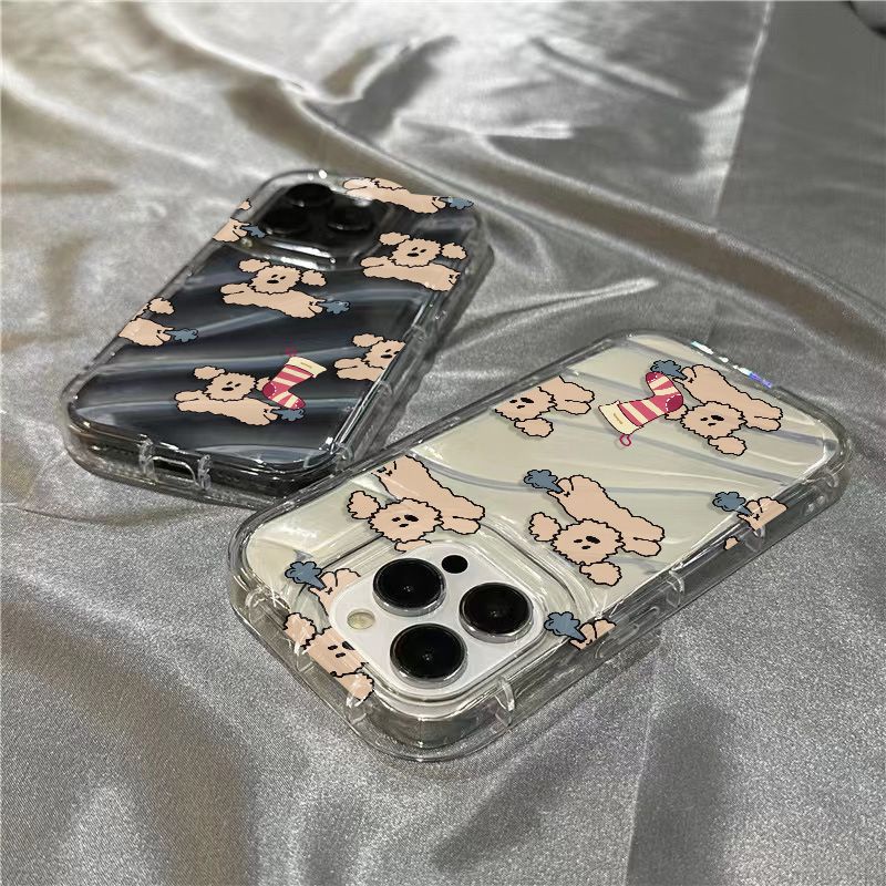 เคสโทรศัพท์มือถือแบบใส-กันกระแทก-ลายลูกสุนัขอวกาศ-สําหรับ-iphone-14promaxpro-13promax-12-11-14