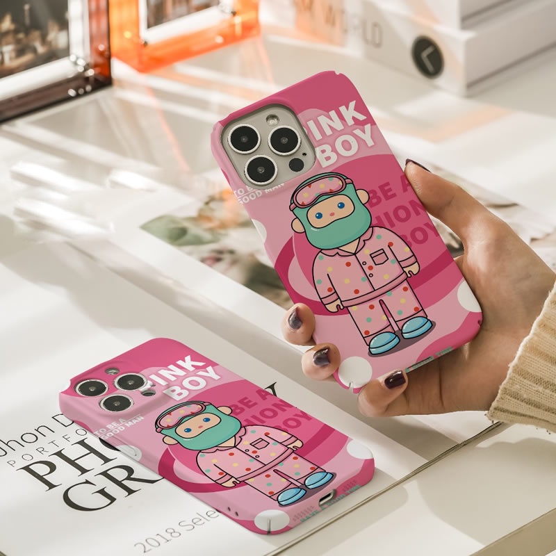 เคสโทรศัพท์มือถือแบบแข็ง-ลายลุง-สีชมพู-สร้างสรรค์-สําหรับ-iphone-14-pro-max-14plus-13-13pro-12pro-11-11pro-12-13mini-x-xr-xs-xsmax-7-8-plus