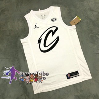 Hot and versatile 2018 NBA All Stars Cleveland Cavaliers รองเท้าลําลอง อเนกประสงค์ #23 เสื้อกีฬาแขนสั้น ลายทีม LeBron James Jersey สีดํา สีขาว 113783