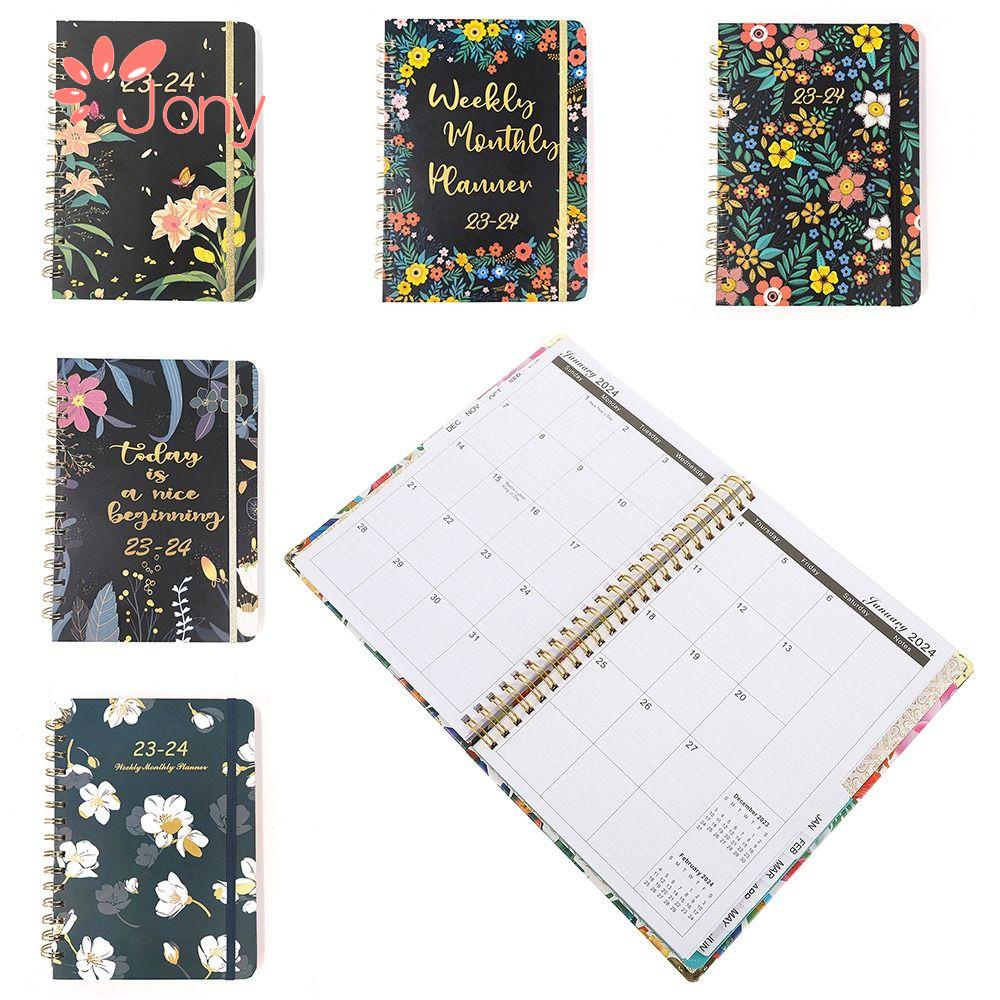 JY1 สมุดปฏิทิน แพลนเนอร์รายสัปดาห์ หนัง PU ขนาด A5 365 วัน คุณภาพสูง
