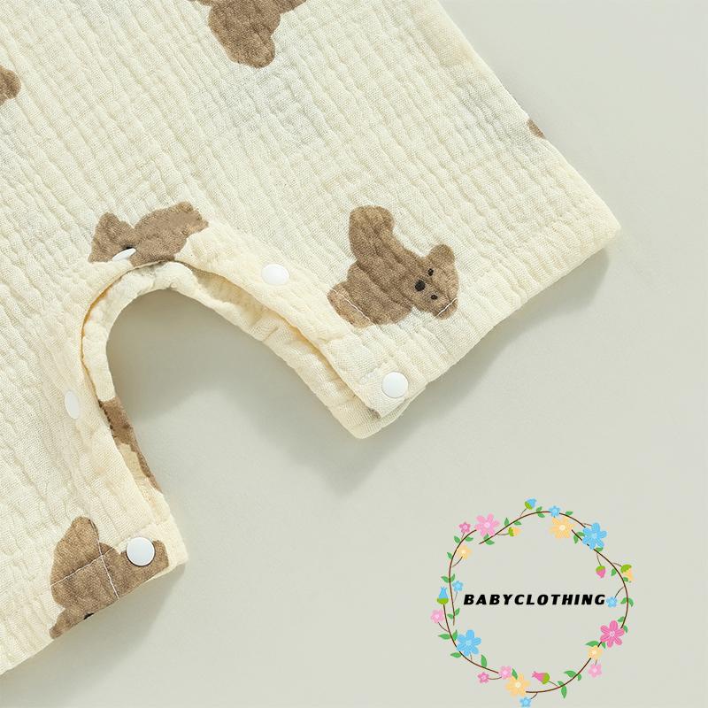 babyclothes-ชุดจั๊มสูทรอมเปอร์-คอกลม-แขนสั้น-พิมพ์ลายหมี-ลําลอง-ฤดูร้อน-สําหรับเด็กทารกแรกเกิด-เด็กวัยหัดเดิน-เด็กผู้ชาย-เด็กผู้หญิง