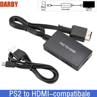 Darby อะแดปเตอร์แปลงสัญญาณ PS2 เป็น HDMI PS2 เป็น HDMI ความคมชัดสูง สําหรับโปรเจคเตอร์ HD TV HD TV