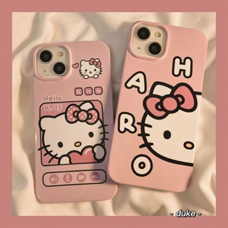 Cartoon Kitty Cat Cute Pink Phone Case For Iphone14promax 11/12/13 Soft Case 7/8P Stain Resistant