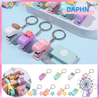 Daphs เครื่องเย็บกระดาษ ขนาดเล็ก แบบพกพา จัดระเบียบไฟล์ เครื่องมือเย็บกระดาษ คลิปหนีบกระดาษ