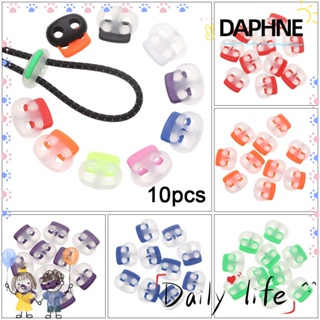 Daphne คลิปสลับพลาสติก แบบสองรู หลากสี อุปกรณ์เสริม 10 ชิ้น