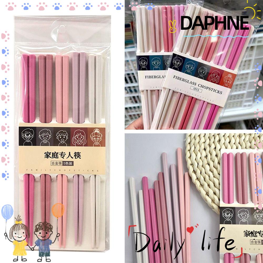 daphne-ตะเกียบซูชิ-กันลื่น-ใช้ซ้ําได้-สไตล์ญี่ปุ่น-5-คู่