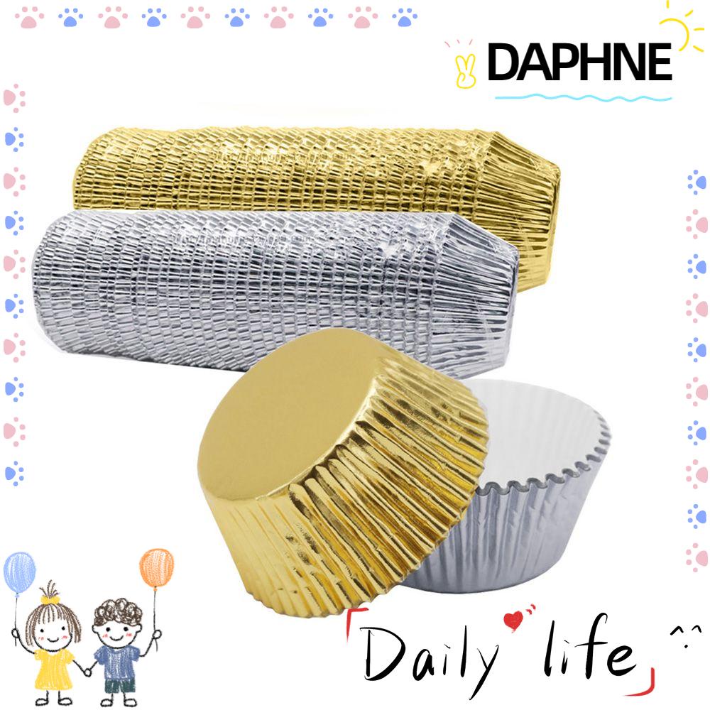 daphne-100-ชิ้น-อลูมิเนียมฟอยล์-ถ้วยเค้ก-เบเกอรี่-เครื่องมือตกแต่งเค้ก-อุปกรณ์งานเลี้ยง-กระดาษห่อซับ