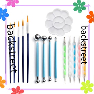 Backstreet 16 ชิ้น / เซต Mandala Dotting Tool DIY ประติมากรรมเครื่องปั้นดินเผาศิลปะปากกา