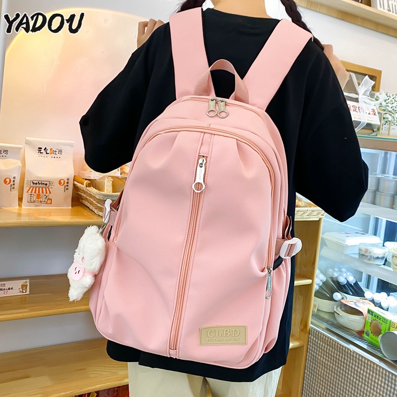 yadou-กระเป๋าสะพายหลังแบบสบาย-ๆ-ยอดนิยมสำหรับผู้หญิงน้ำหนักเบาและกระเป๋านักเรียนความจุขนาดใหญ่