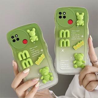 เคส  realme c25 เคส realme c12 เคสโทรศัพท์มือถือ ลายตุ๊กตา 3D ไล่โทนสี สําหรับ realme c25 realme c12