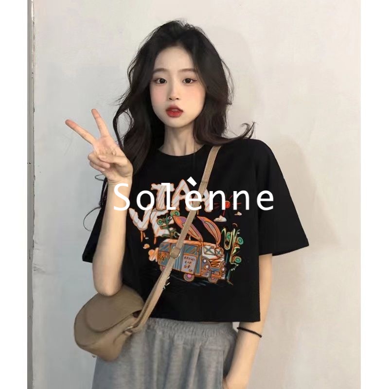 solenne-เสื้อครอป-เสื้อยืดผู้หญิง-ครอป-baby-tee-สาวเรโทร-2023-new-style-072924