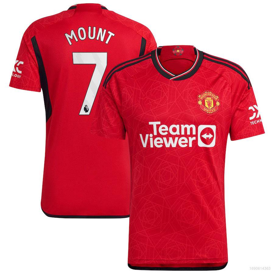 เสื้อยืดแขนสั้น-ลายทีมชาติฟุตบอล-fash-2023-2024-m-united-เบอร์-7-พลัสไซซ์