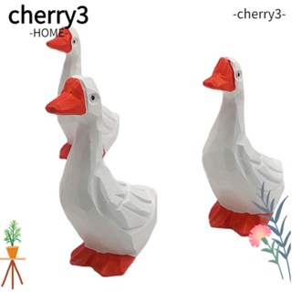 Cherry3 ประติมากรรมเรซิ่น แกะสลักด้วยมือ รูปการ์ตูน ขนาดเล็ก สําหรับตกแต่งบ้าน