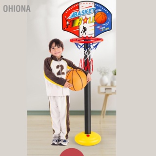 OHIONA เด็กห่วงบาสเก็ตบอลแขวนผนังมินิบาสเก็ตยืนกีฬาชุดของเล่นสำหรับในร่มกลางแจ้ง
